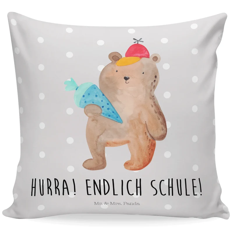 40x40 Kissen Bär Schultüte
