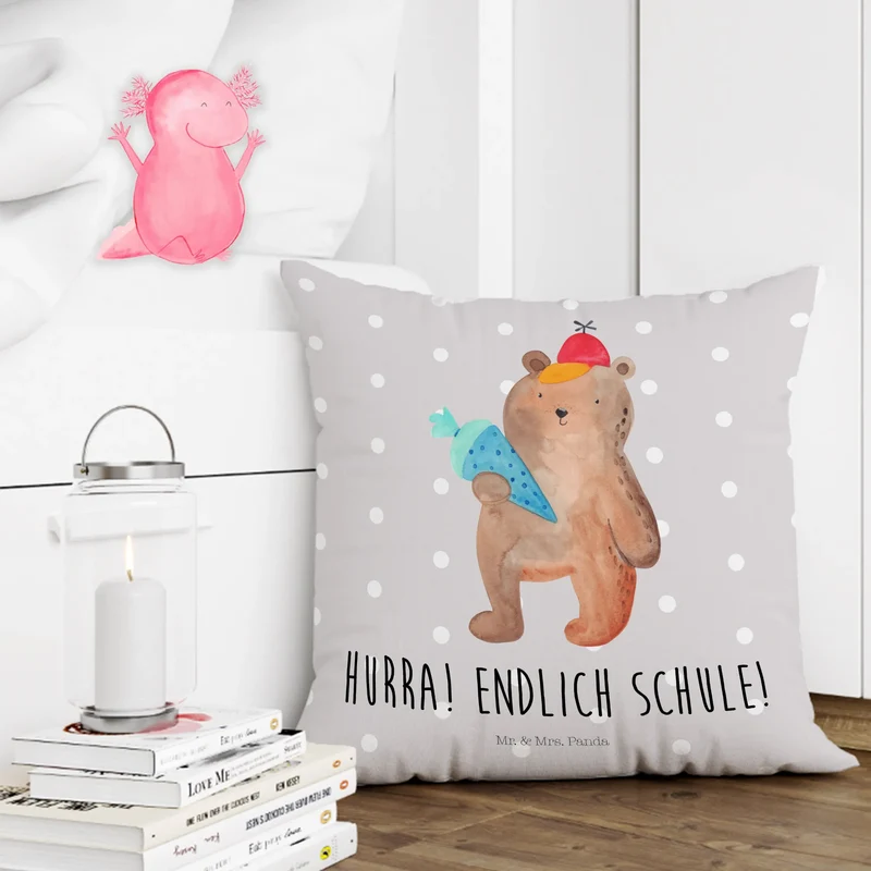 40x40 Kissen Bär Schultüte