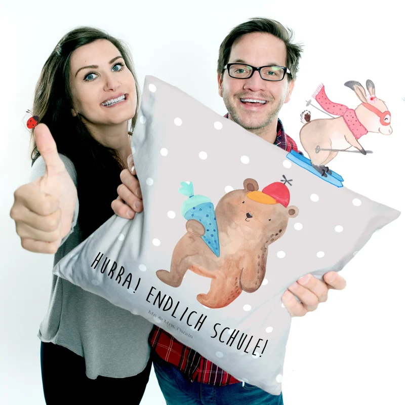 40x40 Kissen Bär Schultüte