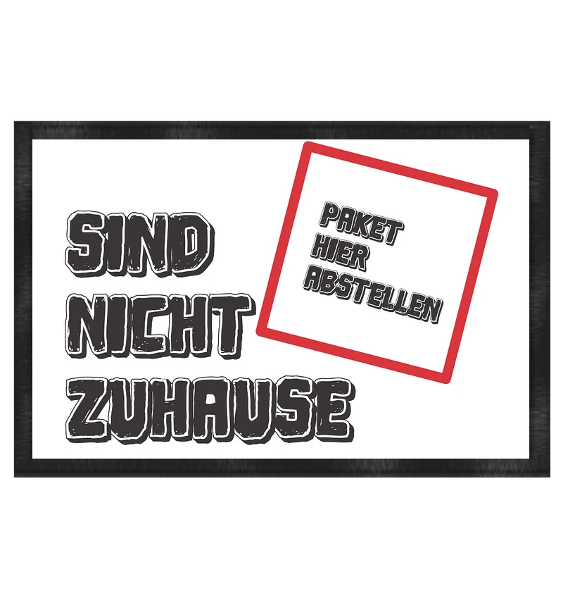 Fußmatte 60x40cm für Pakete
