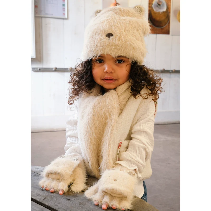 Handschuhe zum umklappen Teddybär