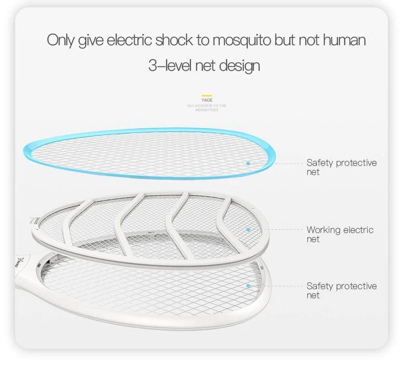 Electric Mosquito Bug Zapper Racket