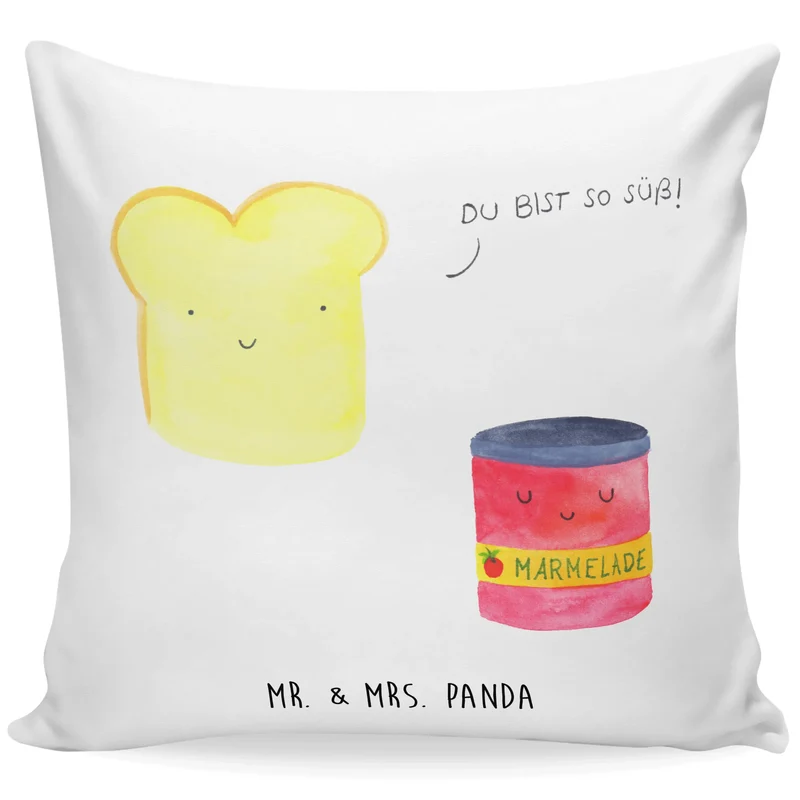 40x40 Kissen Toast Marmelade