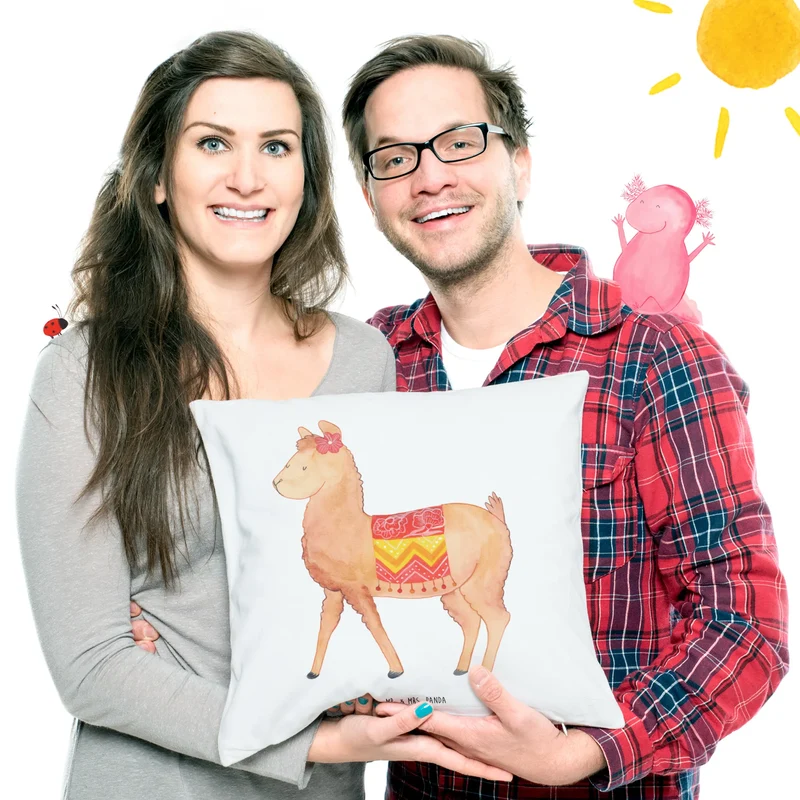 40x40 Kissen Alpaka Stolz