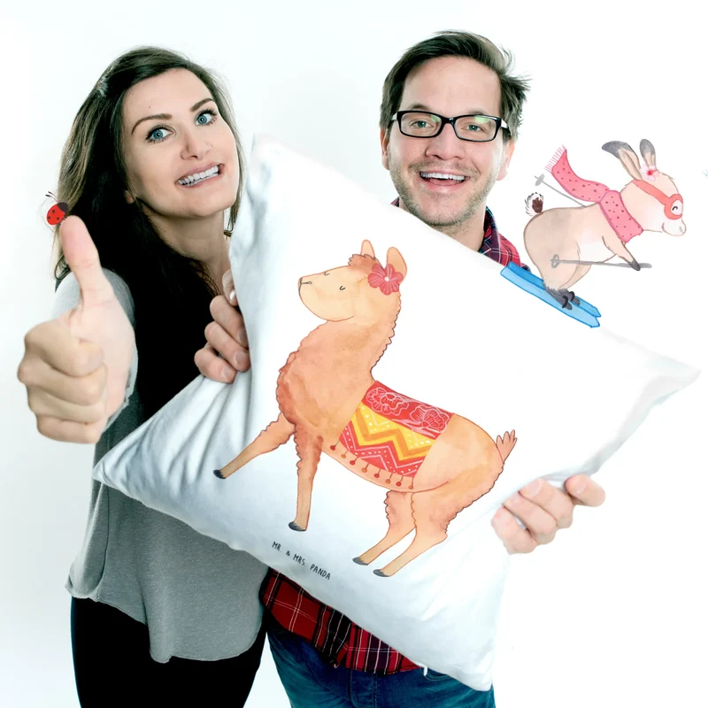 40x40 Kissen Alpaka Stolz