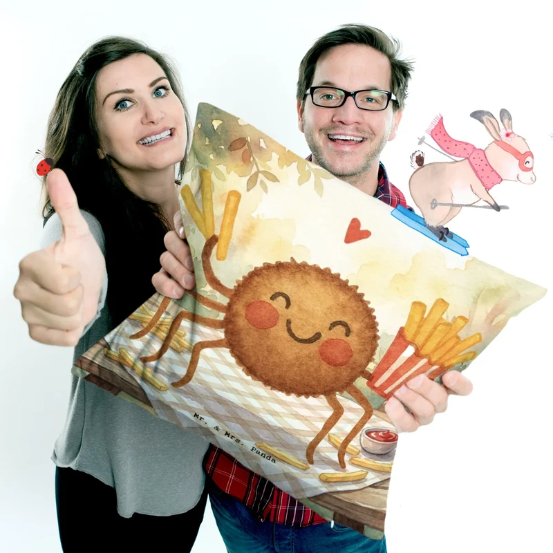40x40 Kissen Spinne Agathe Pommes Design