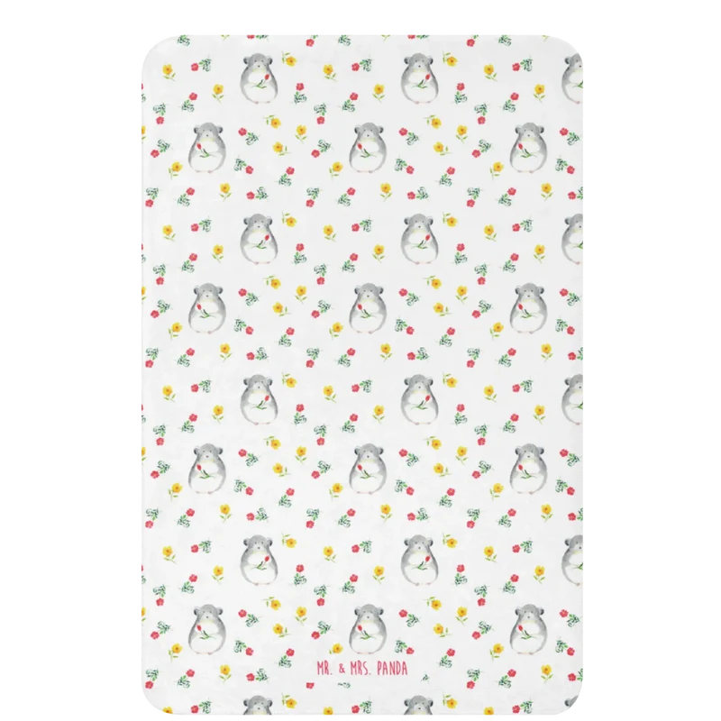 Sherpa-Decke Chinchilla Blume Muster