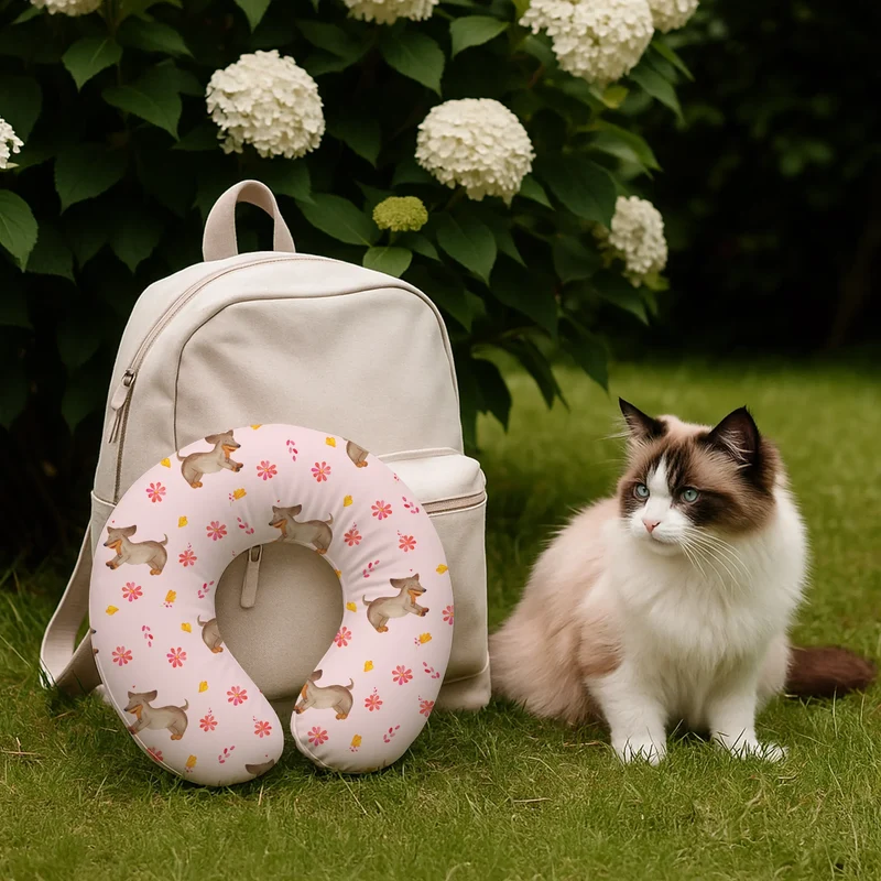 Nackenkissen Hund Dackel Muster
