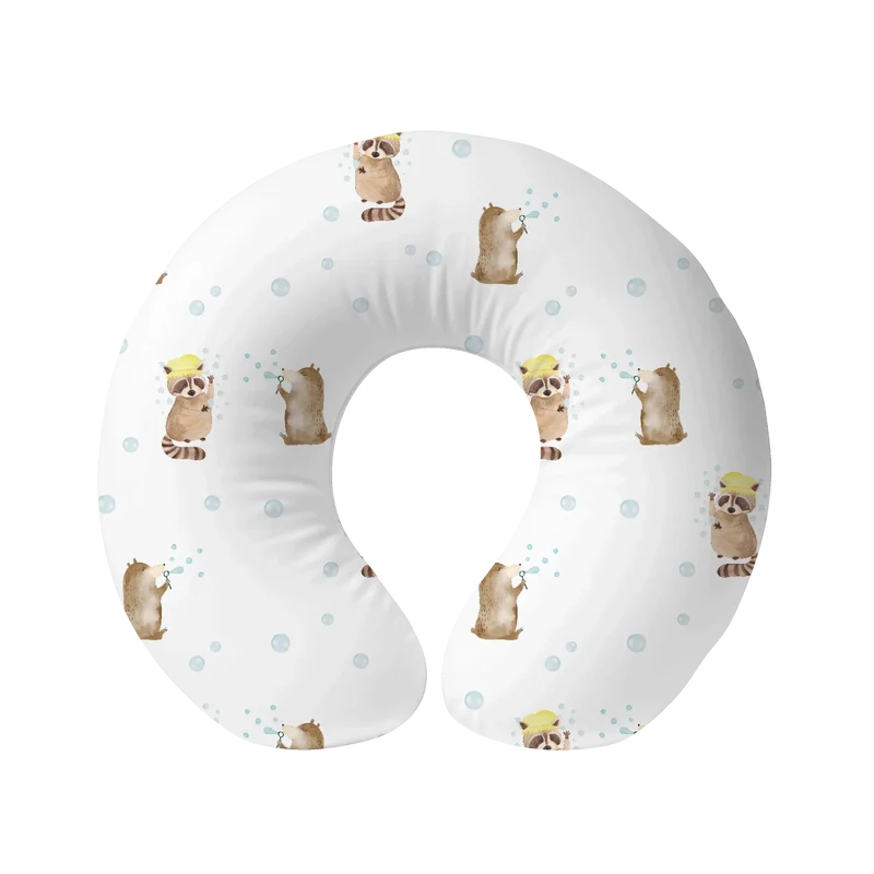 Nackenkissen Waschbär Muster