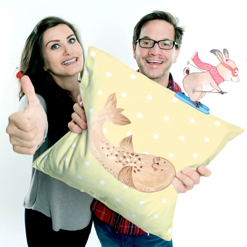 40x40 Kissen Robbe Liegen