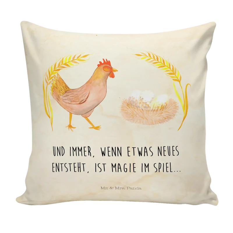 40x40 Kissen Huhn Stolz