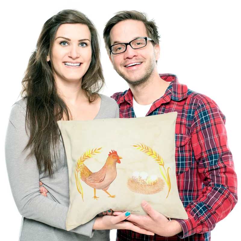40x40 Kissen Huhn Stolz