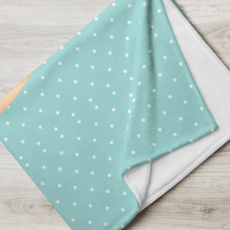 Babydecke Eule Federschmuck