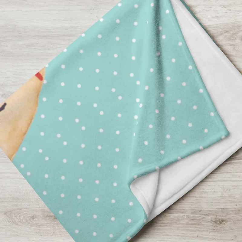 Babydecke Eule Federschmuck