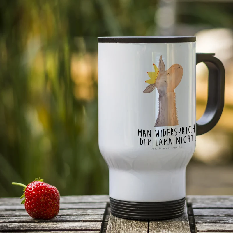 Thermobecher Lamakopf König