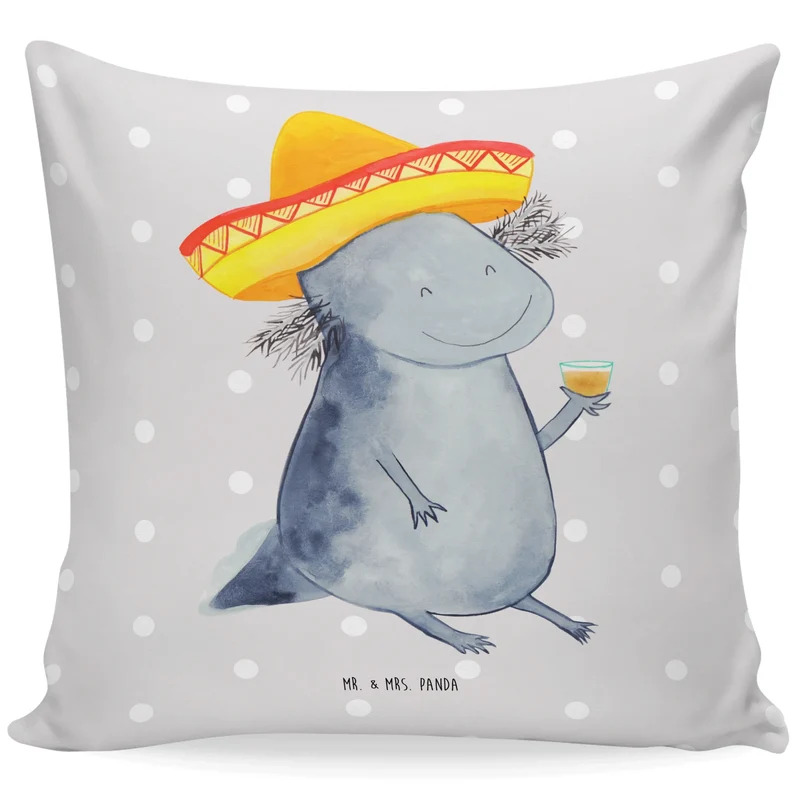 40x40 Kissen Axolotl Tequila