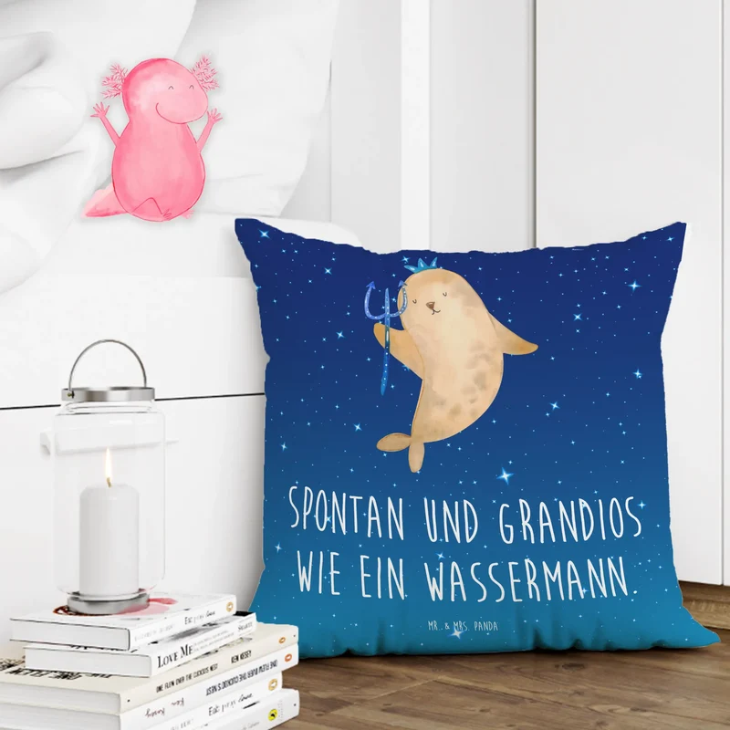 40x40 Kissen Sternzeichen Wassermann