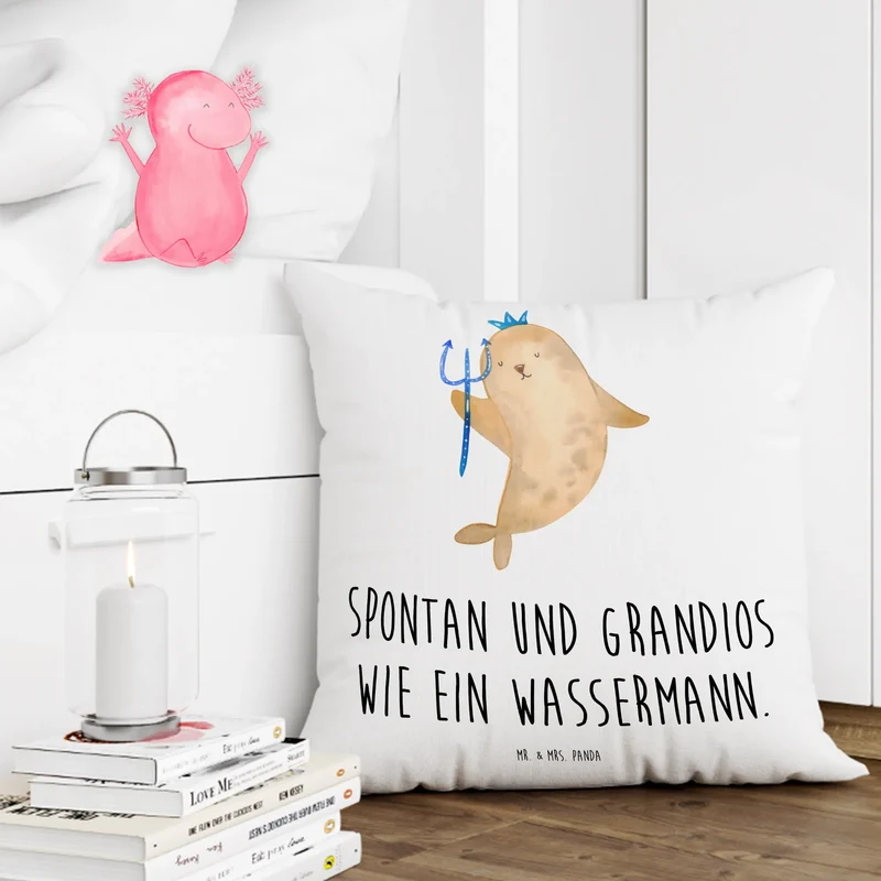 40x40 Kissen Sternzeichen Wassermann