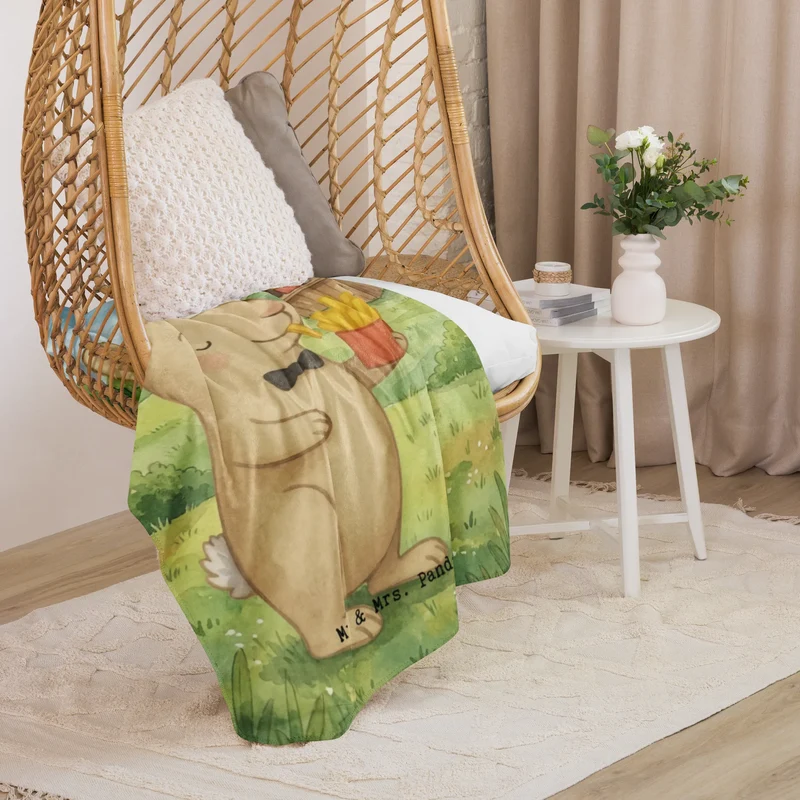 Sherpa Kuscheldecke Hase Pommes Design