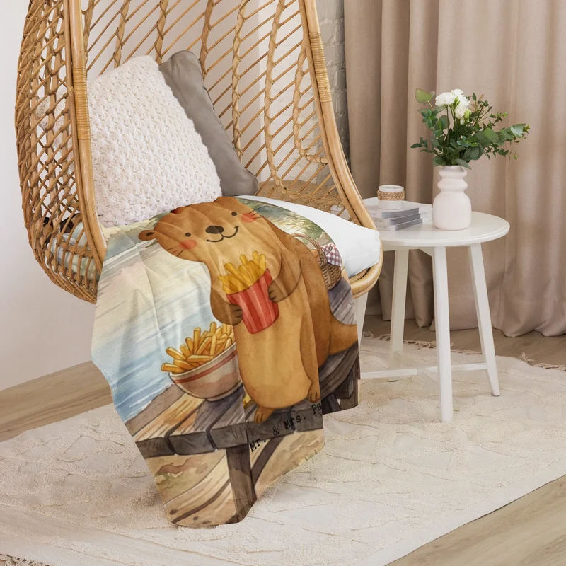 Sherpa Kuscheldecke Otter See Pommes Design