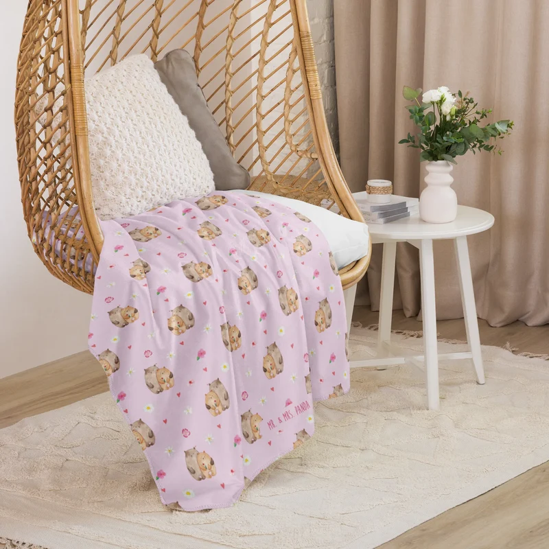 Sherpa Kuscheldecke Bären Liebe Muster