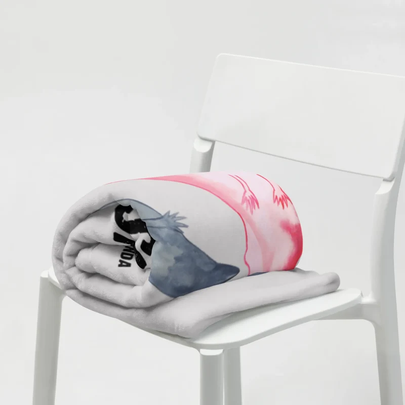 Personalisierte Decke Axolotl Liebe