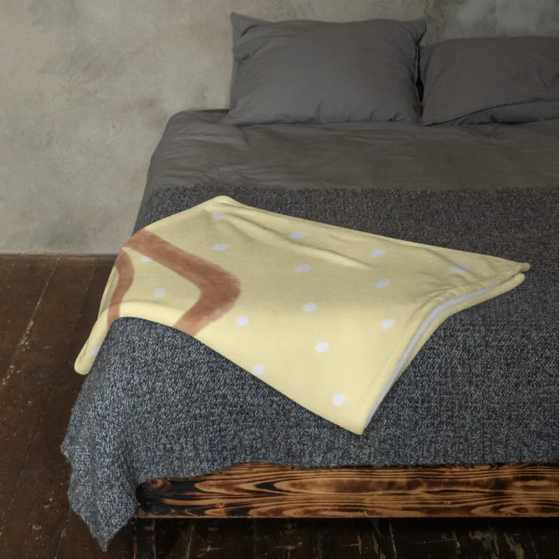 Personalisierte Decke Spinne Agathe Kaffee