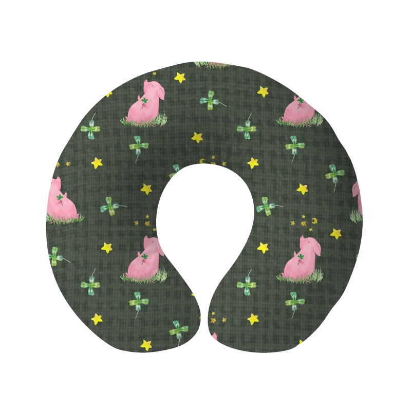 Nackenkissen Schwein Glück Muster