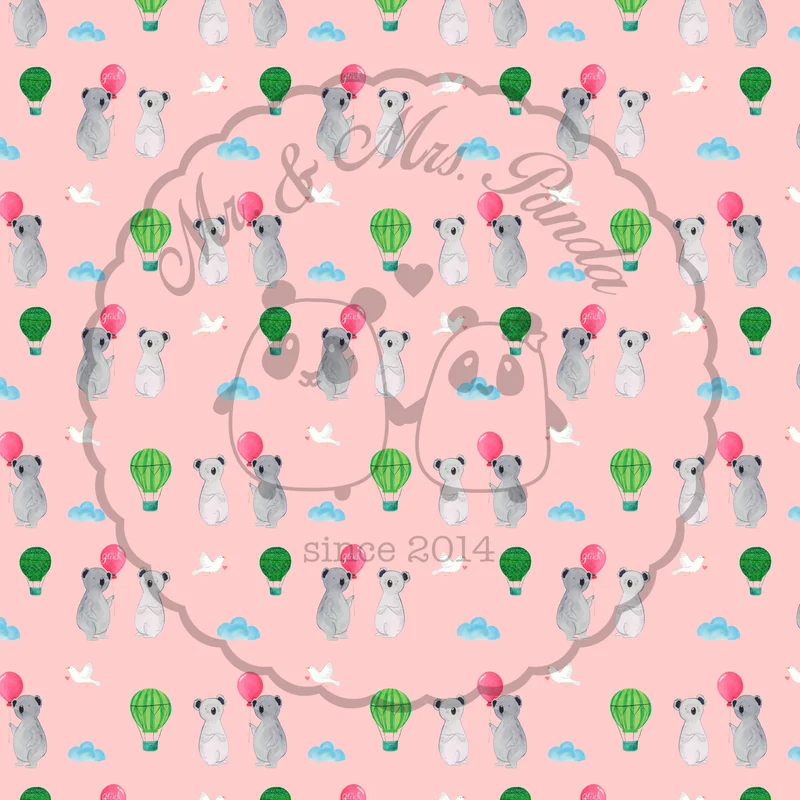 Nackenkissen Koala Luftballon Muster