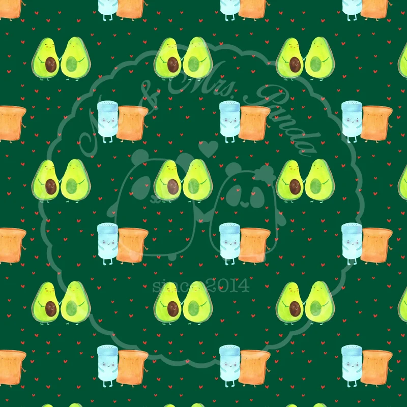 Nackenkissen Avocado Pärchen Muster