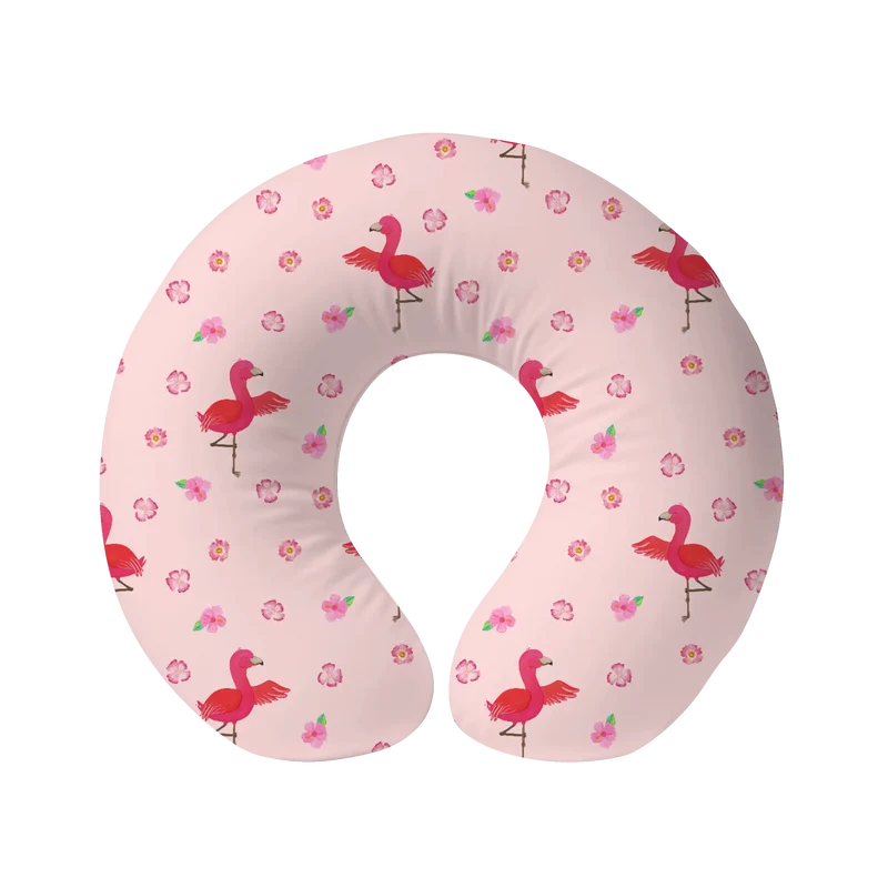 Nackenkissen Flamingo Yoga Muster