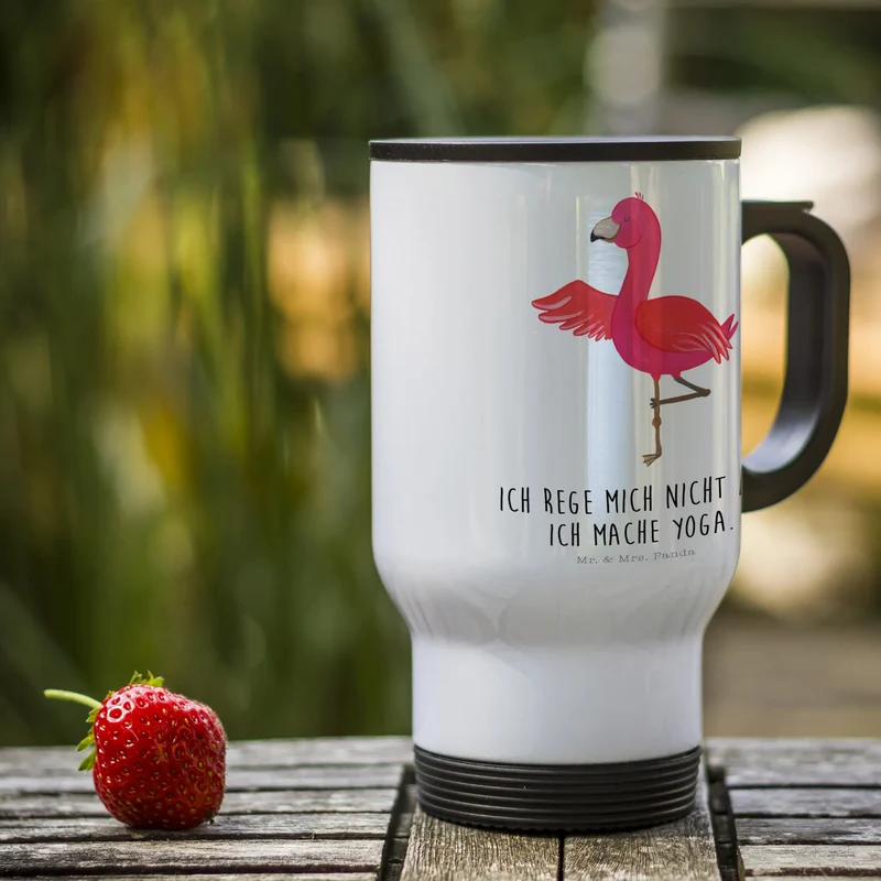 Thermobecher Flamingo Yoga