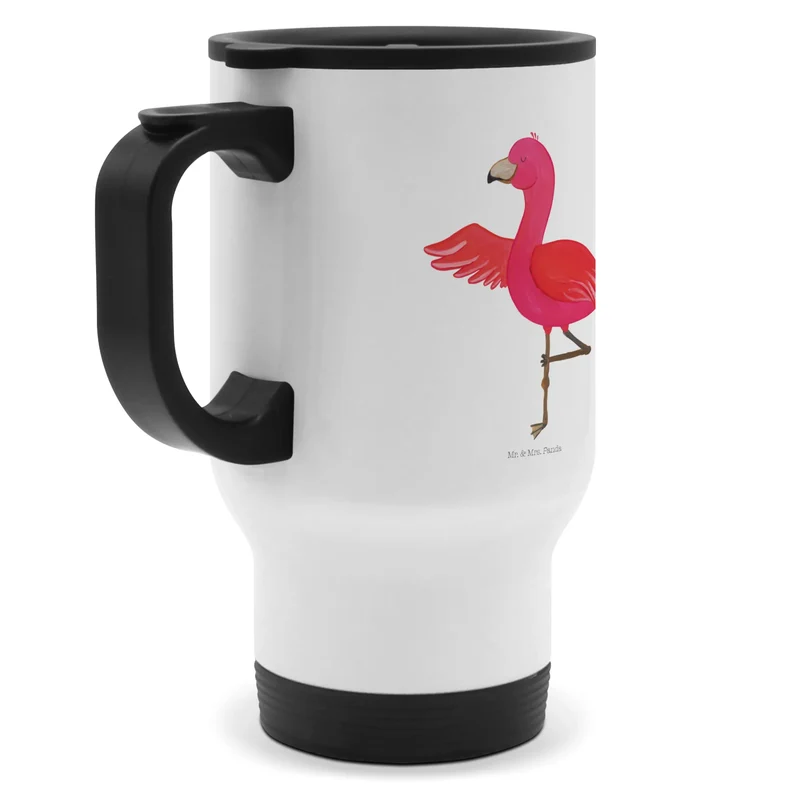 Thermobecher Flamingo Yoga