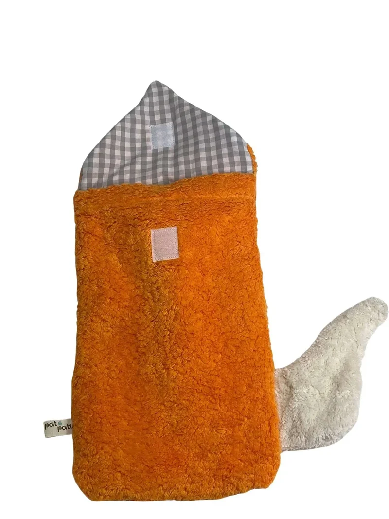 Bio Wärmflasche Fuchs aus Bio-Baumwolle – 800ml Naturkautschuk