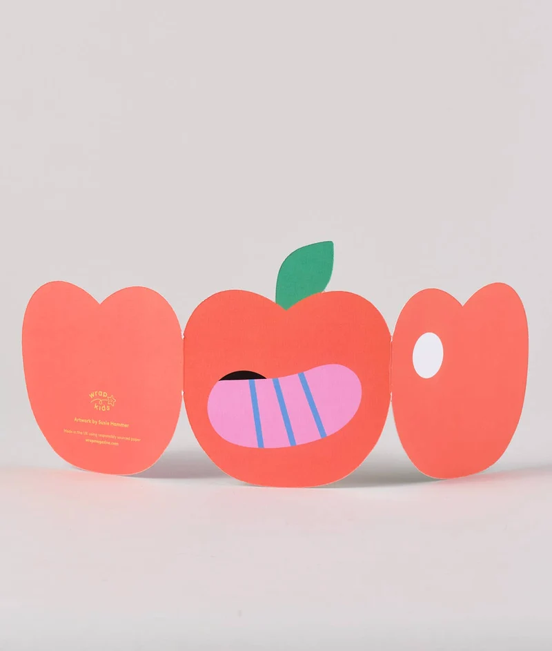 Ausklappbare Geburtstagskarte - Apple