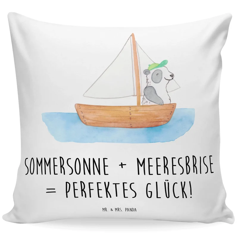 40x40 Kissen Sommer Meer Glück