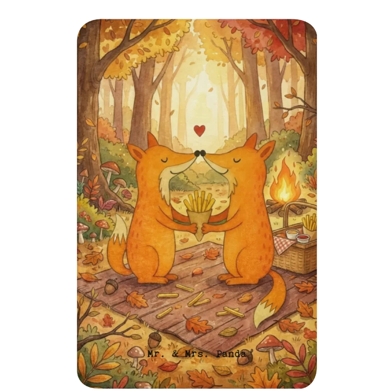 Sherpa Kuscheldecke Füchse Liebe Pommes Design