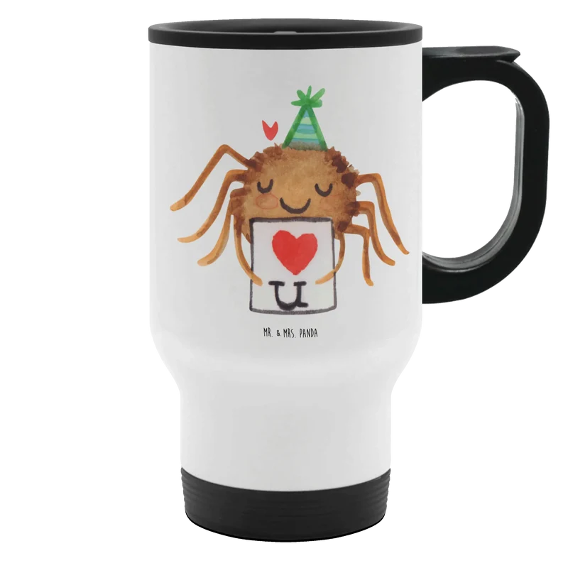 Thermobecher Spinne Agathe Brief