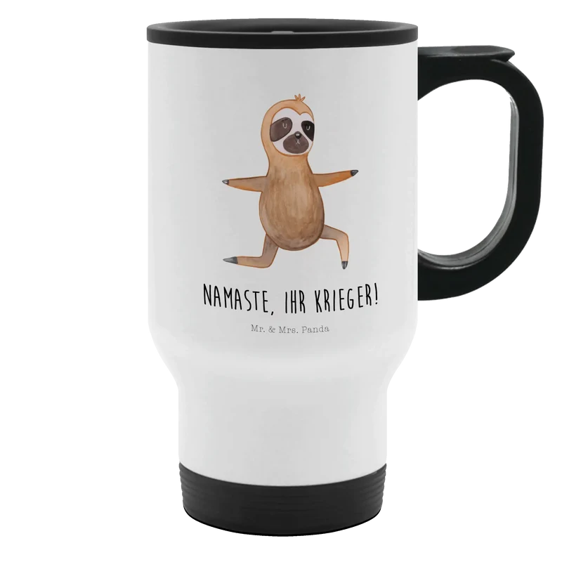 Thermobecher Faultier Yoga