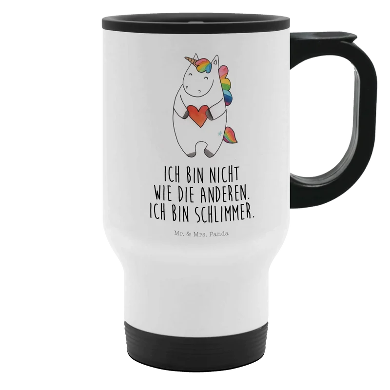 Thermobecher Einhorn Herz