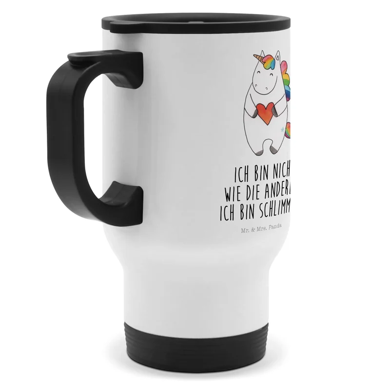 Thermobecher Einhorn Herz