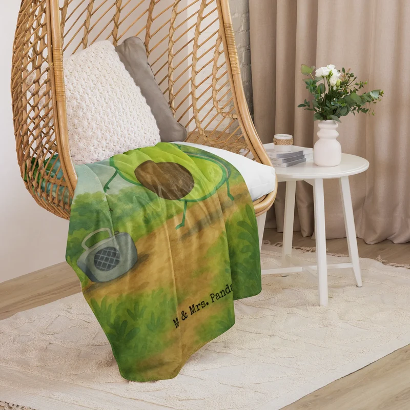 Sherpa Kuscheldecke Avocado Tanzen Design