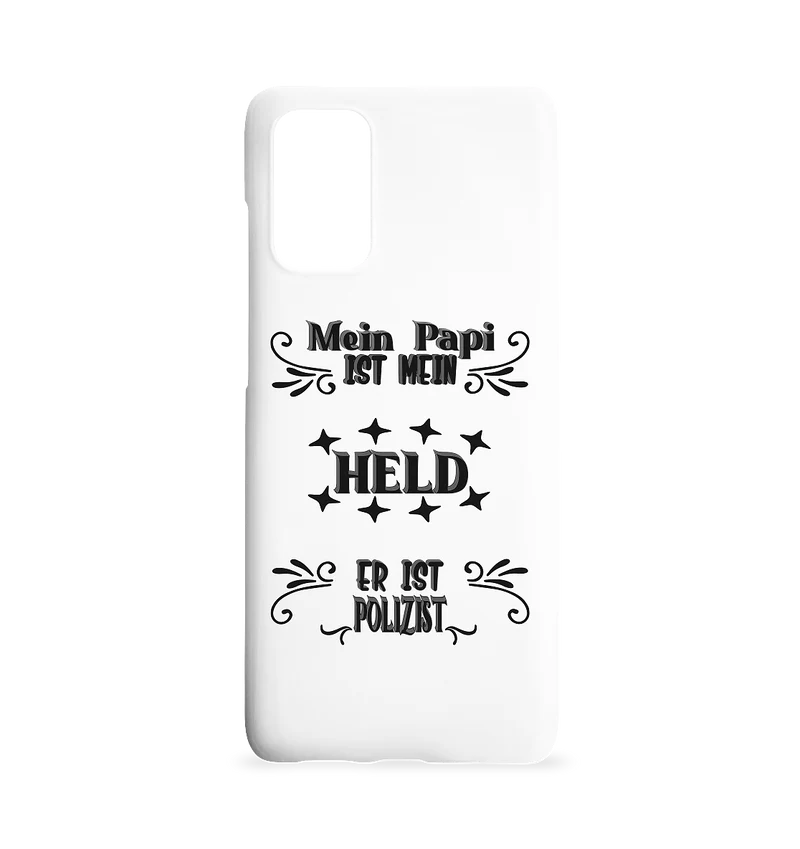 DAS PAPA PROJEKT-MEIN HELD-POLIZIST- Samsung S20+ Handyhülle