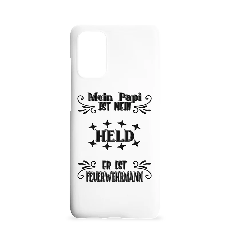 DAS PAPA PROJEKT-MEIN HELD-FEUERWEHRMANN- Samsung S20+ Handyhülle