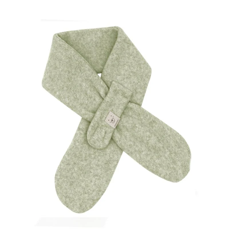 GOTS BABY-Steckschal, Fleece mineral-hellbraunmeliert