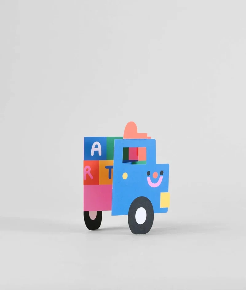 Ausklappbare Geburtstagskarte - Birthday Truck