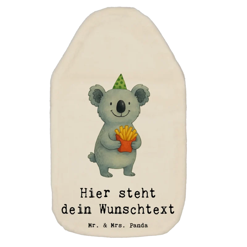 Personalisierte Wärmflasche Koala Pommes