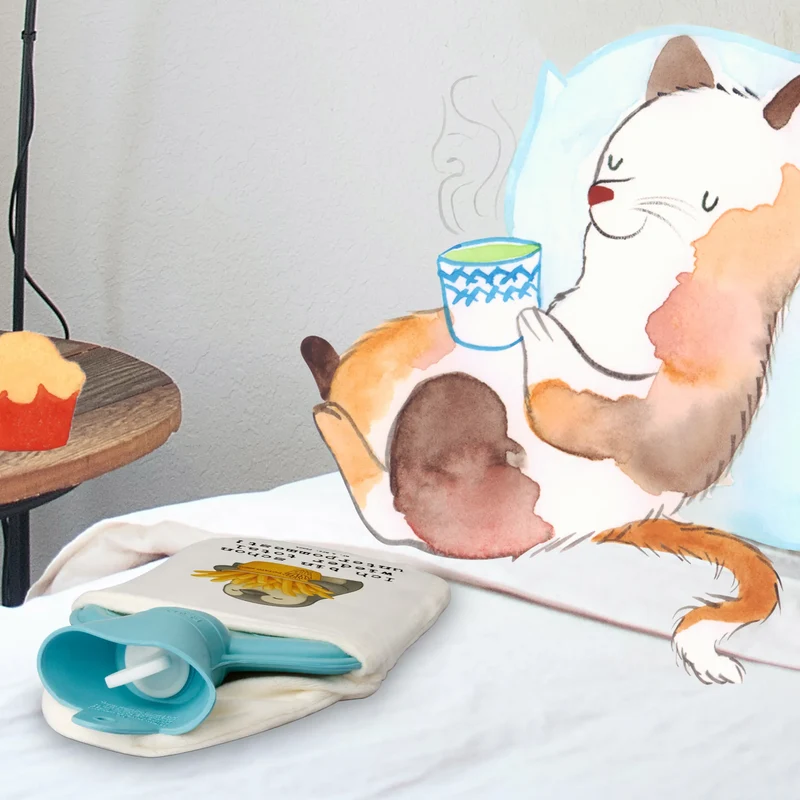 Wärmflasche Pinguin Pommes Eimer
