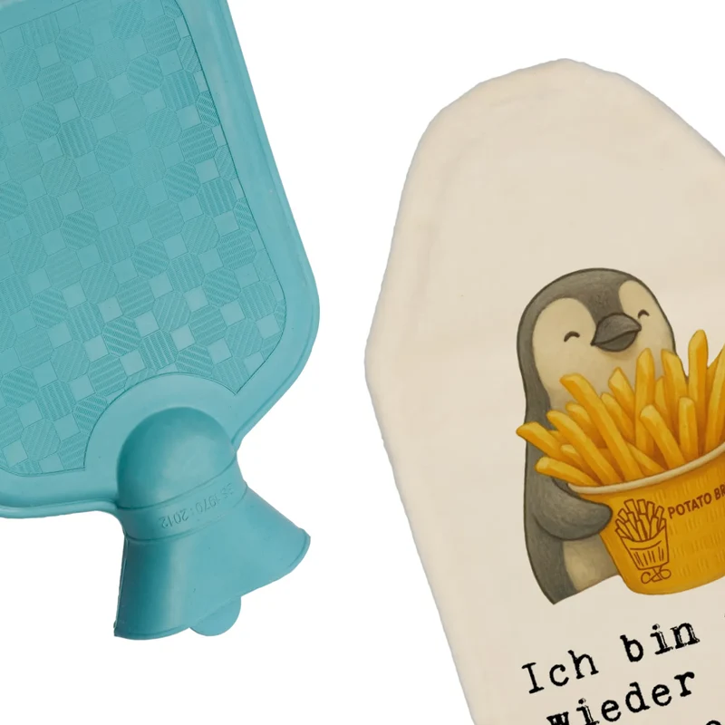 Wärmflasche Pinguin Pommes Eimer