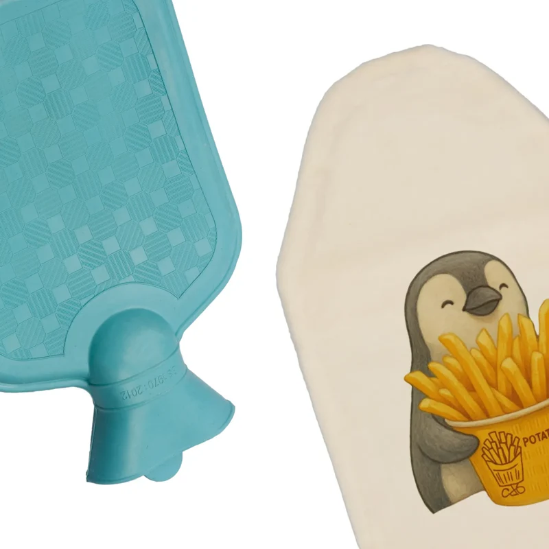 Wärmflasche Pinguin Pommes Eimer